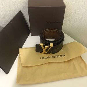 Louis Vuitton monogram belt size 85